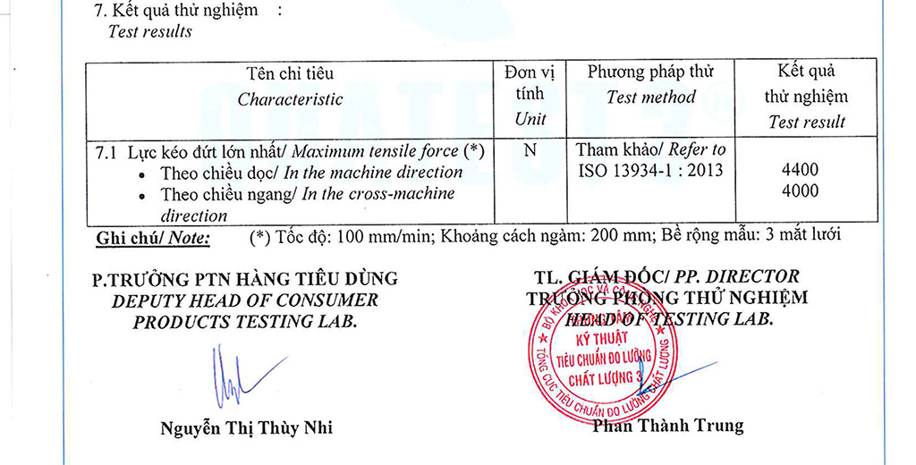 Bảng test lưới container 2,4mx2,6m